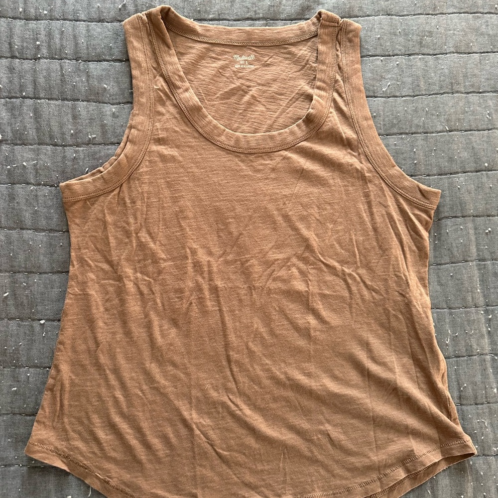 Madewell Casual Brown/Tan Tank Top